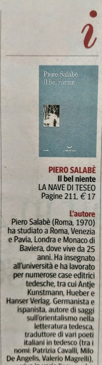 Io Leggo Con Te Su La Lettura Nella Sezione Poesia Il Bel Niente Di Pierosalabe Lanavediteseoed La Raccolta E Un Atto D Amore Verso La Parola Che Richiama Illustri Autori Come Ungaretti