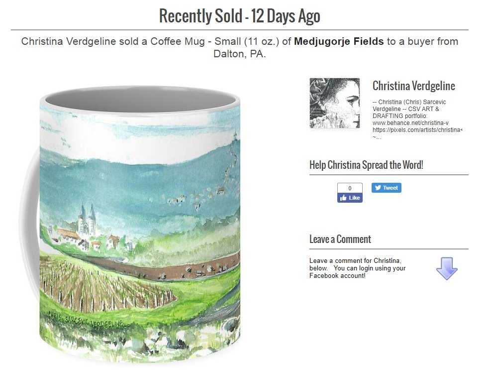 MirPeaceUSA's tweet photo. congrats on the sale of #Medjugorje fields #painting on mug @christina_ver. Favorite subject: St James #Croatian #Catholic Church,#CrossMountain... #artist #Sundaymorning #OurFather #fathersday. Happy #blessed Sunday everyone! https://t.co/SXyoVIzgEb https://t.co/lBnuKNn9iW