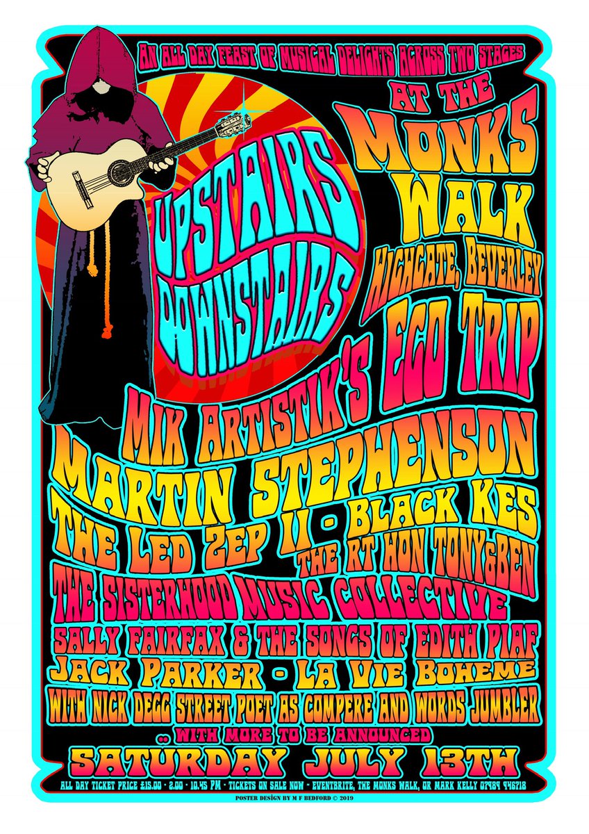 upthevale's tweet photo. We have 1 month before @mikartistik @MGStephenson @Black_Kes_band @TheTenmours @fuzzyjonesmusic @sisterhood_mc @tlambertmusic @2_zep @nickdeggpoet @SallyFairfax all perform for us @at_monks at the very first ‘Upstairs Downstairs’ Festival in Beverley... don’t miss out! Pls RT. https://t.co/kBn8YuXPbo