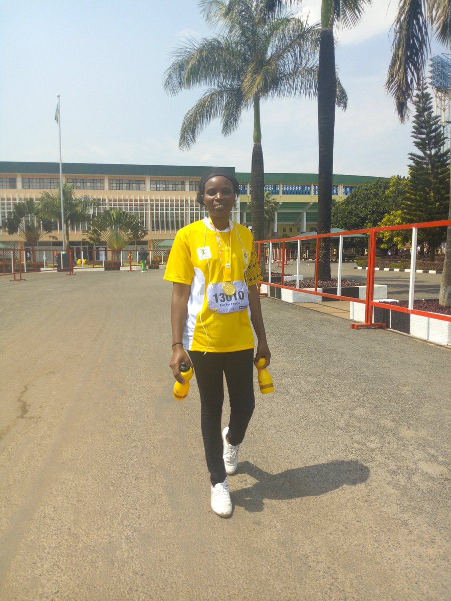 RMutima1's tweet photo. #RunForPeace #RunForFun #RunForBetterHealth #KIPM2019 finally made it and won my medal. Thanks to organisers and sponsonsors of #KigaliPeaceMarathon @MTNRwanda @BankofKigali @AlwaysInyange https://t.co/qfpsuoawRe