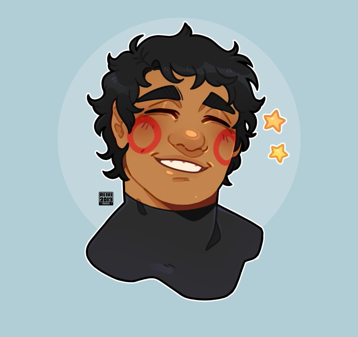 A bust for @mllemensonges Of their sweet boy Anthony!
Along with a little simple step-by-step since i get a lot of questions about how my drawing progress works.. but in reality, it's not that special.
Anthony however, is the most special boy so it evens out! ♥