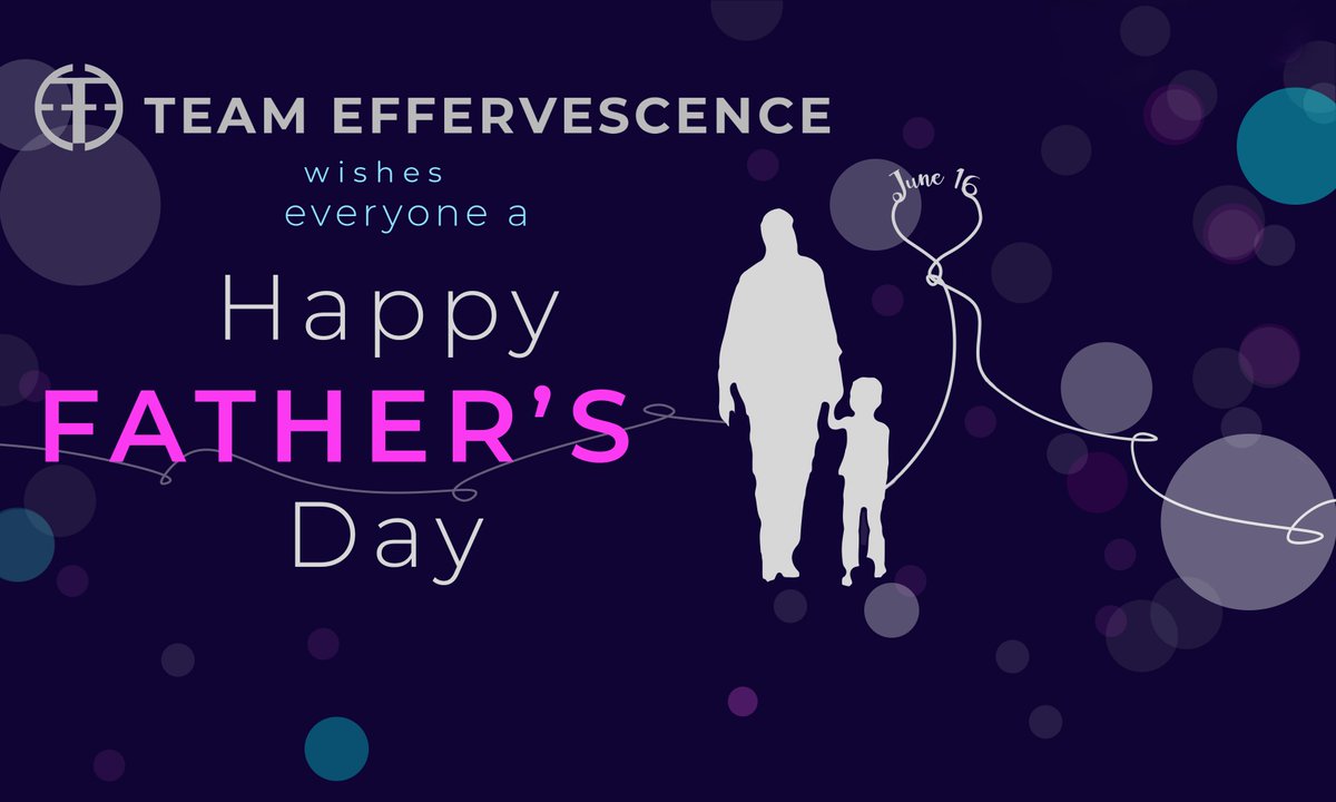 A father is a true hero, a beloved companion and a counsel to our every need. Team Effervescence celebrates fatherhood, paternal bonds and influence of fathers in society.
Let's take a moment out and wish a Happy Fathers' Day to every image of a father.
#EFFE19
#HappyFathersDay