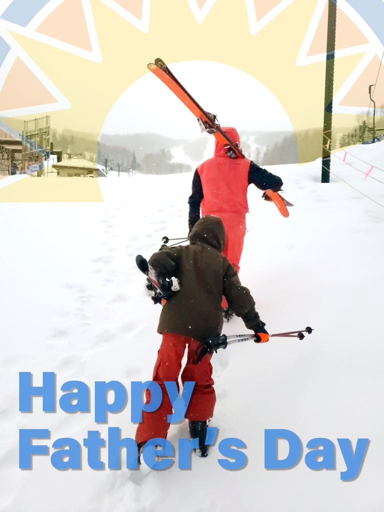 To ski dads everywhere, thank you and Happy Father's Day. #FathersDay #FathersDay2019 #skidad #learntoshine