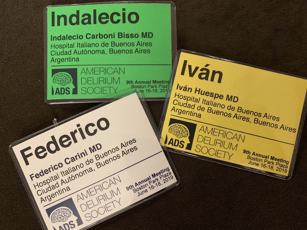 #ADS2019Boston day 1

History of Delirium in Clinical Practice: A Journey 

Pratik Pandharipande, MD, MSCI 

<a href="/AmerDelirium/">American Delirium Society</a> 
<a href="/fedescarini/">Fedes</a>
<a href="/IvanHuespe3/">Ivan Huespe</a>