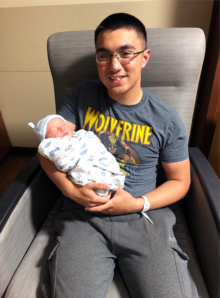 CHIhealth's tweet image. Father's Day is extra special for 1st-time dads. Pictured are Alex with son Ari, Nick with son Remington, &amp;amp; Michael with son Atlas, all born at a CHI Health campus last week. Happy Father's Day! bit.ly/2MPwE9b. #goodhappenhere #fathersday #firsttimedad