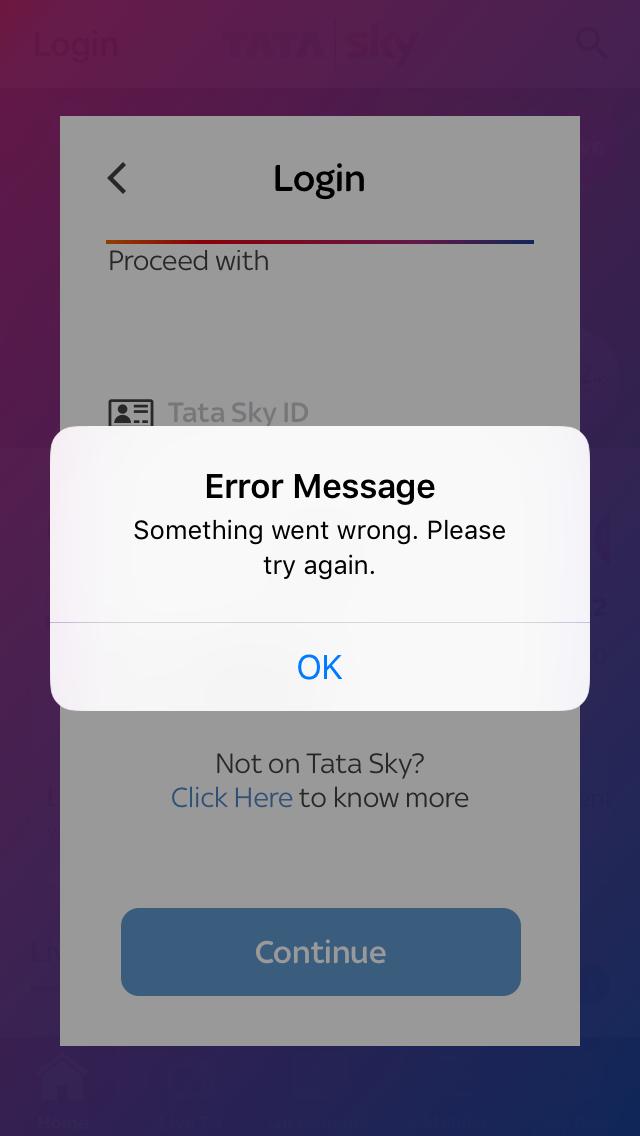 ketanmacd's tweet photo. @TataSky ur site is pathetic. Can't login. App is poorly built..if u don't have money to build an mobile app, let me know. I can build better app for you. Trying to activate a channel since morning and still struggling. WakeUp!! gud morning!! https://t.co/bKe7hpaEVb