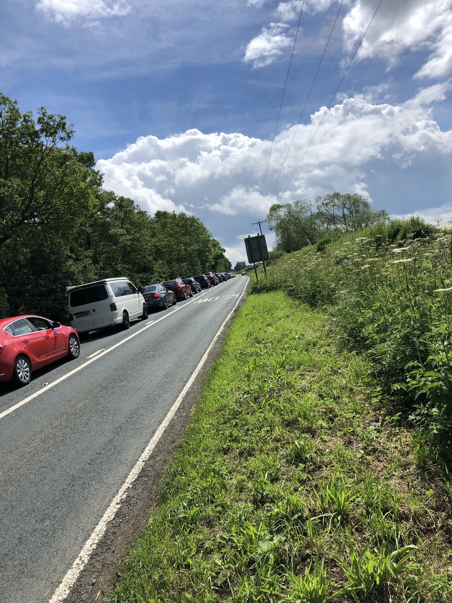 Jessicaa__20's tweet photo. @Croft_Circuit @BTCC £80 for weekend tickets and this is the only view we’ve had of race day. Absolute shambles - we’ve been in this queue nearly 3 hours. Time to look at refunds? #BTCC #croft https://t.co/7Ja4uCRhwk