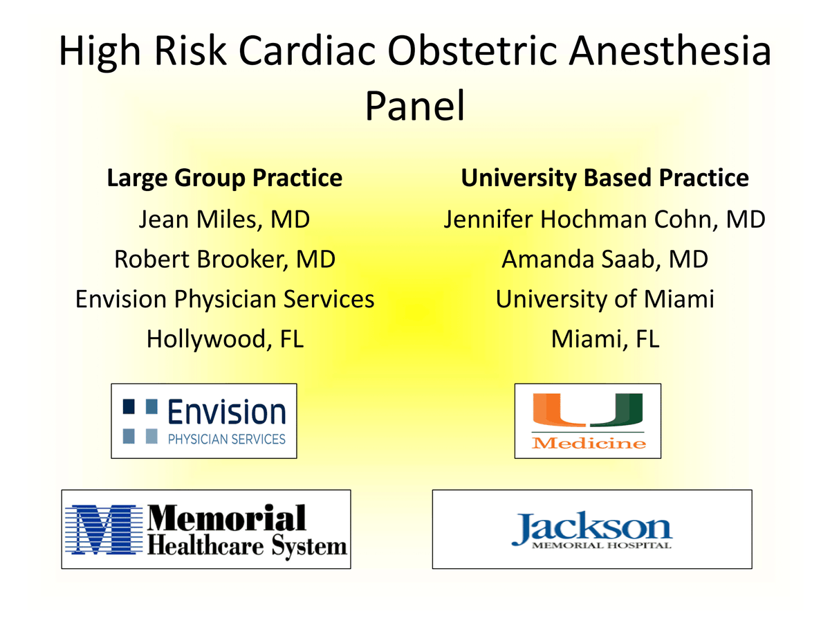gaspasserjean's tweet photo. #FSA panel on high risk cardiac anesthesia.  Working to decrease maternal mortality in FL https://t.co/06R9ApKfy5