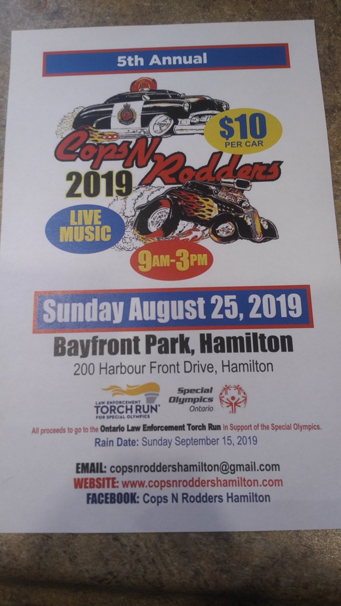 copsnrodders's tweet photo. Sunday August 25, 2019 .... 2 months away for the 5th annual Cops n Rodders Car Show at Bayfront Park! https://t.co/KrIUjlXVV7