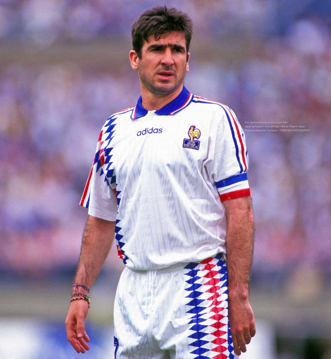 Éric Cantona(France) in Kirin Cup1994 Japan vs France 1-4 on 29