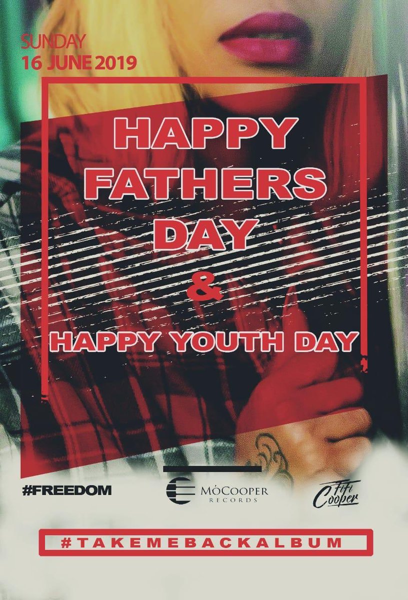 FifiCooperFans's tweet image. Happy Youth day and Happy Father's Day to all the fathers out there!!! 🙏🙏 Watch Freedom Music Video here : m.youtube.com/watch?v=LhQ4ry…  

25 YEARS OF FREEDOM!!!!! 😆
FIFI COOPER - FREEDOM

DOWNLOAD #TakeMeBackAlbum here : electromodeza.lnk.to/TakeMeBack
#FREEDOM✊
#YouthDay
#FathersDay