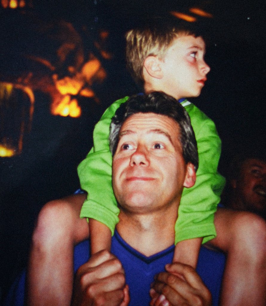 This is our founder, Ben, on his dad's shoulders a good few years ago. His dad was unlucky enough to have a son who started his own business. Now, John spends his retirement packing up boxes of tasty cold brew goodness for you to enjoy. Happy Father's Day, John.