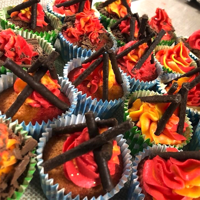 PawprintFamily's tweet photo. #ProgrammeIdea : Working towards your Campfire Challenge badge? Why not have a go at creating some campfire cakes like these amazing creations from @445liverpoolGG? https://t.co/vYw9jZU2ab