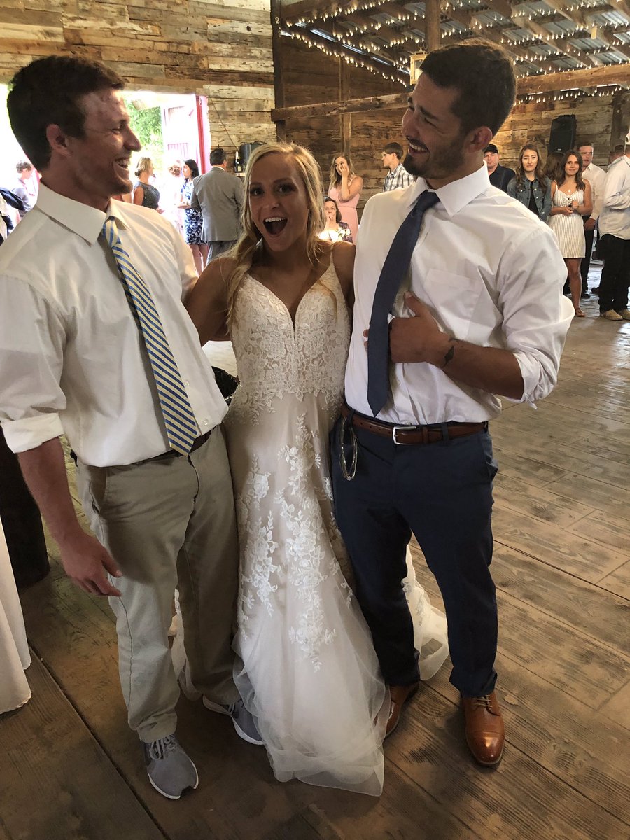 Drove half way across the country for these two! Congrats Mr. & Mrs.Jones! 👨🏻👰🏼 #WrestlingFamily