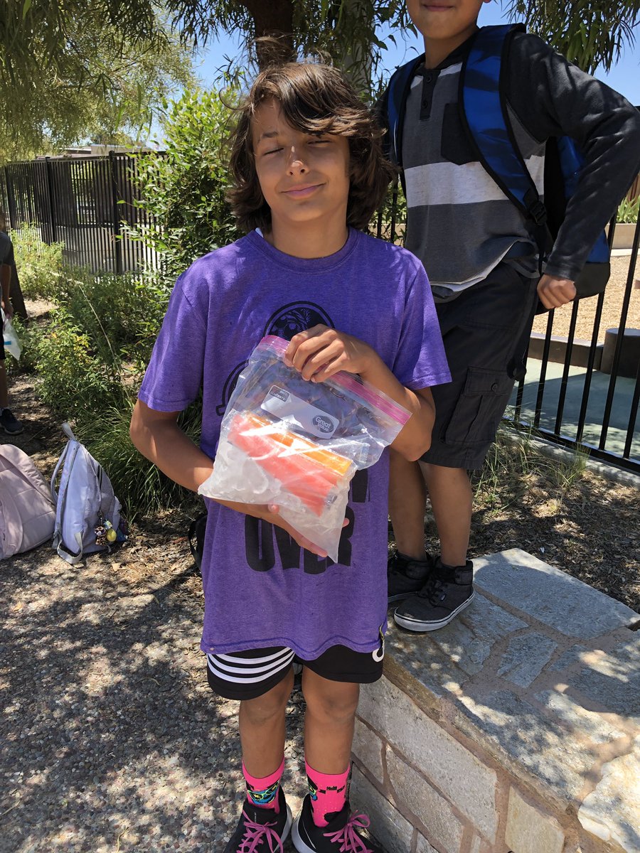 Selling otter pops to raise money for Straight From the Heart, a local nonprofit supporting foster youth. We raised $250 in three days! #pbl #designthinking <a href="/HTeNorthCounty/">High Tech Elem NC</a>
