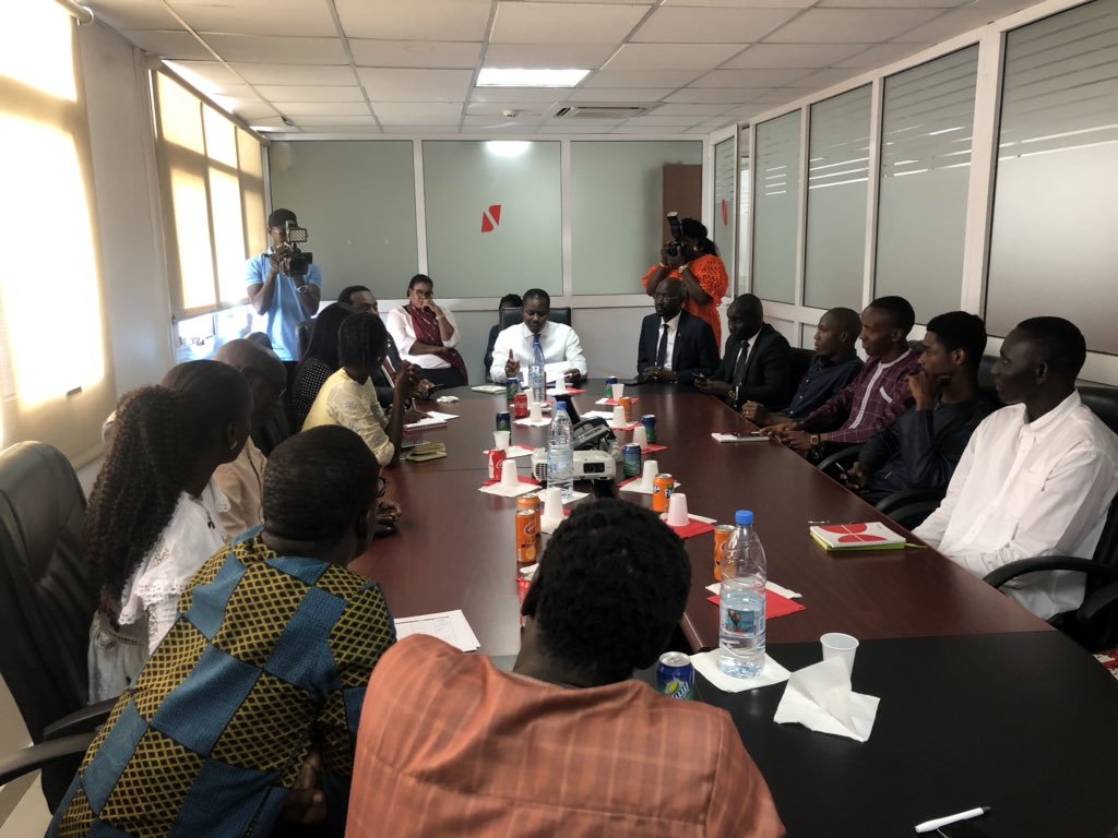 Abasamb's tweet photo. Le CEO de l'UBA SÉNÉGAL a reçu  les lauréats Sénégalais de la FONDATION TONY ELUMELU pour échanger avec eux sur leur projet et les possibilités de les accompagner https://t.co/E5vdpFVZMd