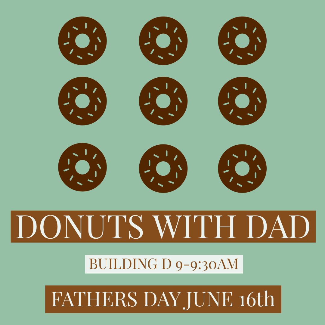Livingway_'s tweet photo. 📢 CALLING ALL DADS! 📢 

🎉 HAPPY FATHER’S DAY! 🎉

Join us in Building D for some donuts &amp; coffee with your young ones ranging from ages 2-18. Starts in 10  minutes! #livingwayishome https://t.co/nhr5R5aM6P