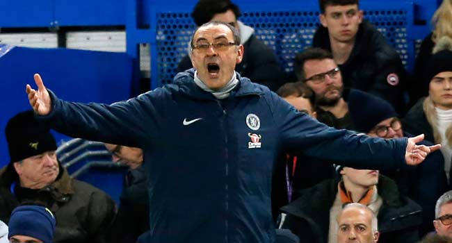 channelstv's tweet image. BREAKING: Juventus Signs Sarri On Three-Year Contract. channelstv.com/2019/06/16/bre…