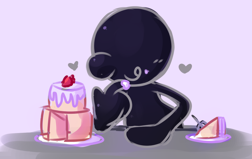 nyakka's tweet photo. it feels like i never post art here, maybe i should start posting my dumb little 5 minutes doodles...? 🍰🖤
you know when i think about it, all i ever draw anymore is g&amp;w ;-; https://t.co/y0fPVS2vwT