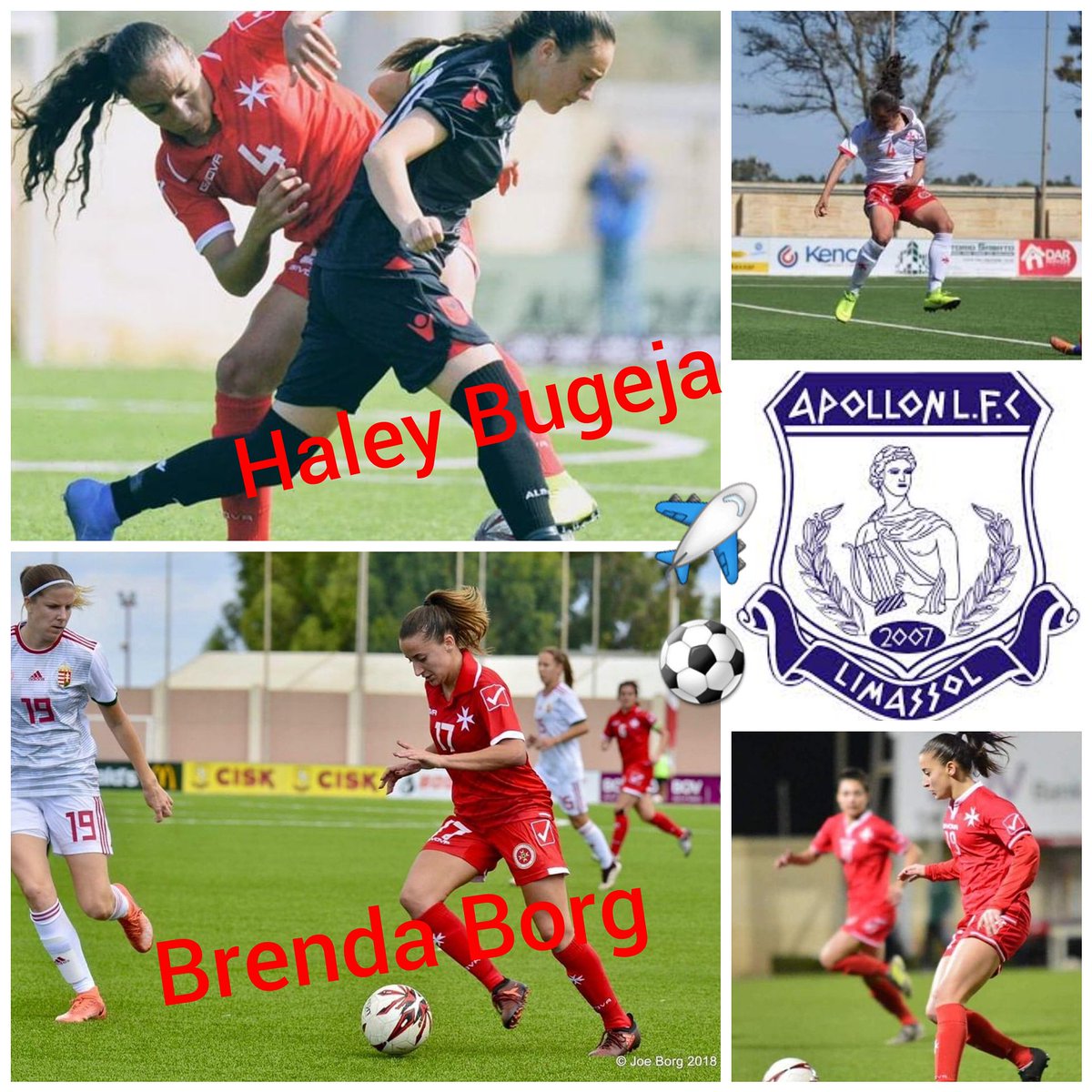 ScoutingConnect's tweet photo. 2 Maltese internationals Haley Bugeja and Brenda Borg will travel in July to Cyprus to train a week with Cypriot Giants Apollon Limassol. #scoutingconnection #future #football #cyprus #malta #talents #scouting @sport_malta @maltafootball https://t.co/Y7E0jrk6FB