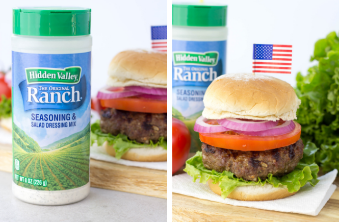 #Ad Bring on the zest this grilling season with some Ranch Burgers made with <a href="/HVRanch/">Hidden Valley Ranch</a> Seasoning Shaker!

Get the recipe: ooh.li/379bfb7 

Hidden Valley Ranch Seasoning Shaker: ooh.li/e2b922c  

#HVRlove