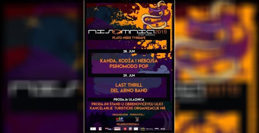 KKN, Psihomodo pop, Del Arno Bend i Last Thrill na niškom festivalu NISOMNIA 2019 <a href="/DelArnoBand/">Del Arno Band</a> <a href="/MascomRecords/">Mascom</a> trecisvijet.com/kkn-psihomodo-…