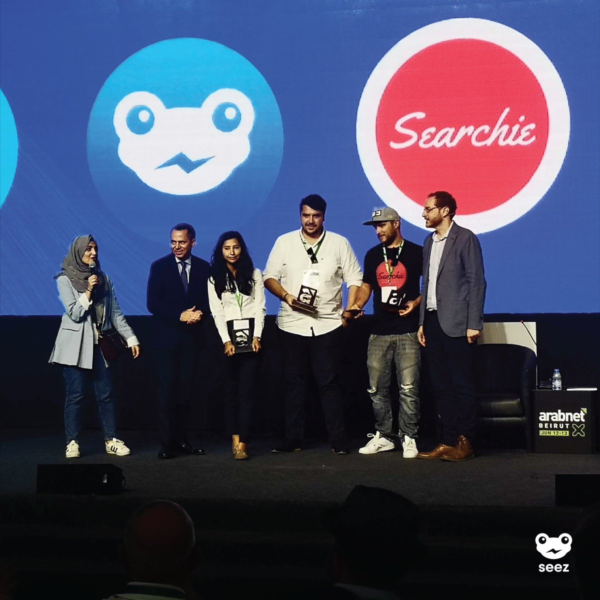 Seez_App's tweet photo. Out of nine countries, #TeamSEEZ were proud to take home the 3rd place #prize for "MENA Championship" at the @ArabNetME #Conference in Beirut. 🙌 Congrats to the #winners and thank you to the judges. 🚙 🏆 #seez #seezapp #MENA https://t.co/Lbjuq7iRNt