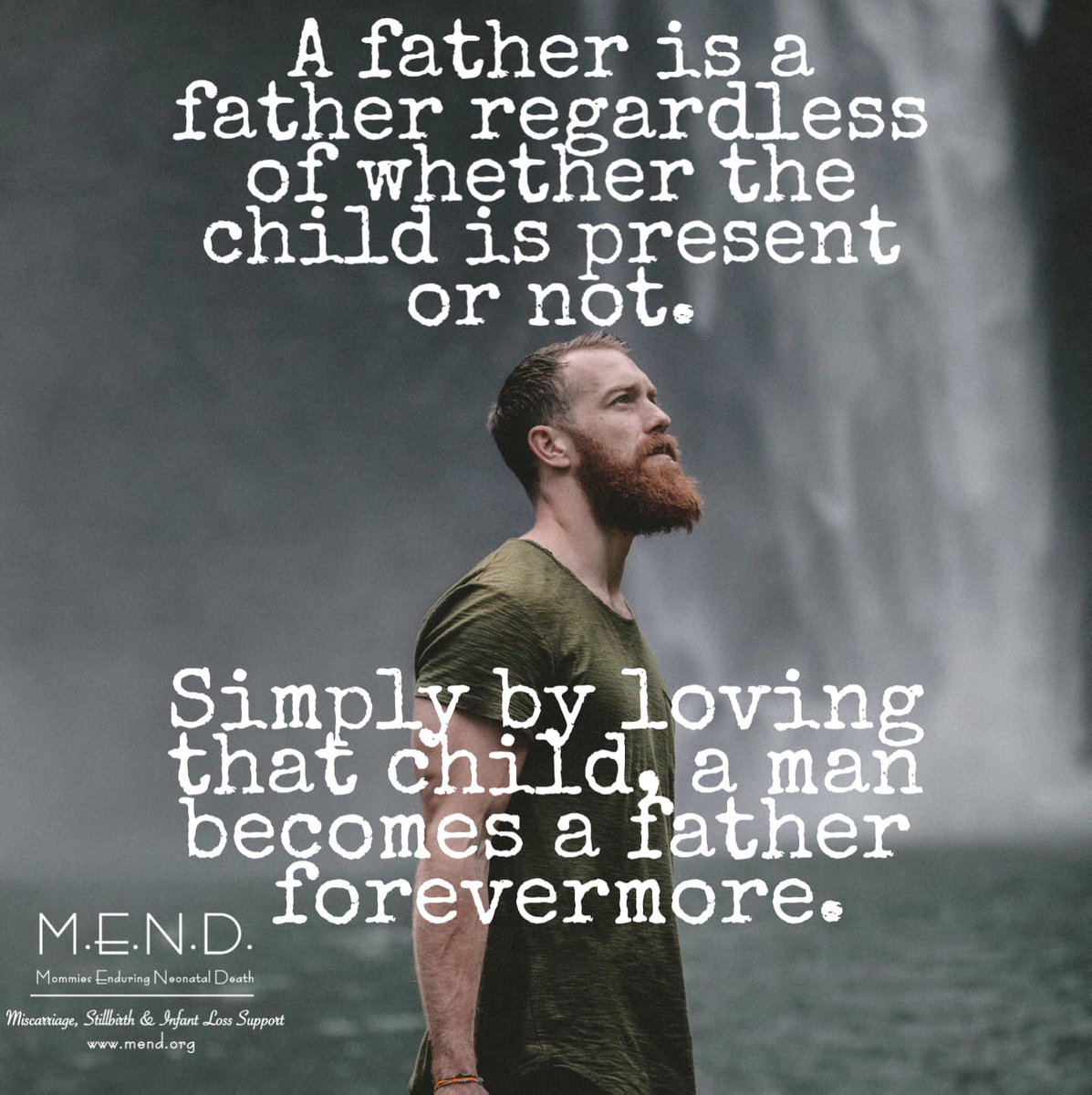 MENDinfantloss's tweet photo. We are praying for you today on Father's Day.
We hope today is filled with peace as you remember your babies.
#fathersday #dadsgrievetoo #mengrievetoo #dad #menddad #daddies #father #mend #MommiesEnduringNeonatalDeath #supportgroup #miscarriage #stillbirth #infantloss #childloss https://t.co/8JRGKsnAbN