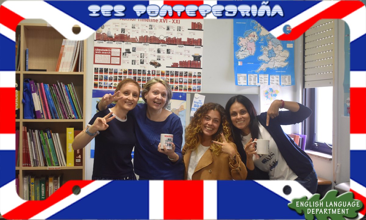 EndliesP's tweet photo. Velaquí estamos Marisa, Martiña, Olalla e Raquel, a metade do Dpto. de Inglés. Faltan na foto Begoña, Christian, Jan, Mercedes e Víctor. Foi incrible a boísima relación que establecemos, que transcendeu o meramente profesional. Graciñas, de corazón, por un ano fantástico! https://t.co/A6mVzuuTYl