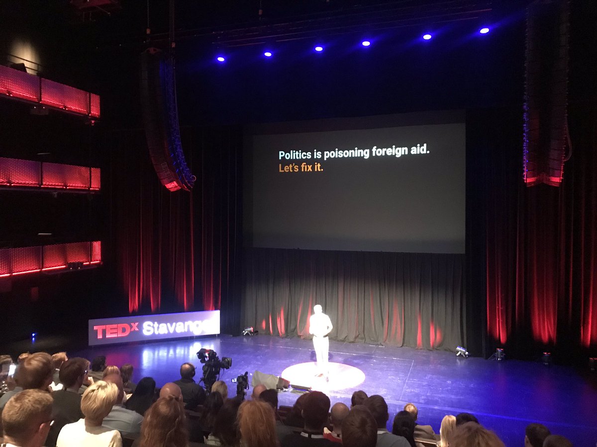 “Politics is poisoning foreign aid” warns <a href="/NRC_Egeland/">Jan Egeland</a> in his <a href="/TEDxStavanger/">TEDxStavanger</a> talk today. He proposes how to fix it. Stay tuned for the <a href="/TEDTalks/">TED Talks</a> out soon!