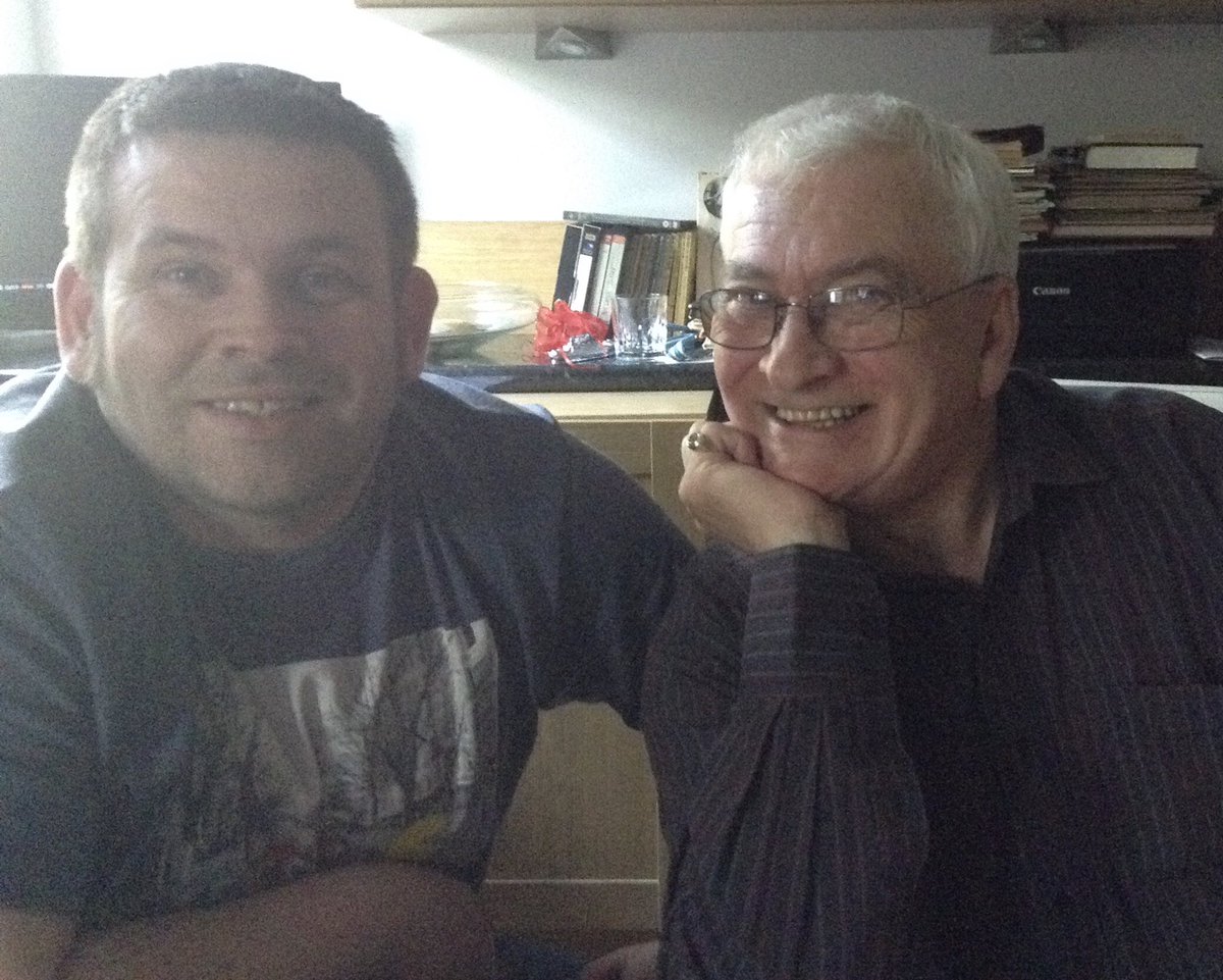 TheBeefhead's tweet photo. Things are all up in the air so very disorganised-but should really say Happy Fathers Day to the elder member of the clan #Beefdad - from your special(needs) child https://t.co/kawaop7Wqr