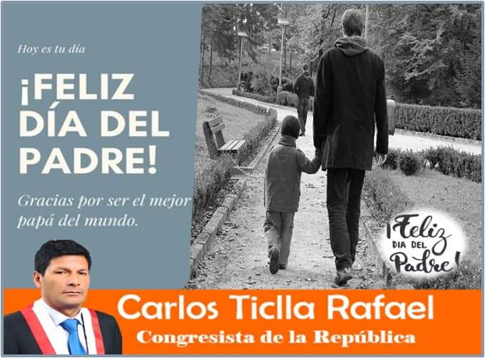 carlitosticlla's tweet photo. #FelizDíaDelPadre
Un saludo y reconocimiento a todos los padres en su día, en especial al padre chotano. Los que somos padres tenemos la gran responsabilidad de guiar el camino de nuestros hijos. No es una labor fácil, pero verlos crecer y convertirse en buenos  ciudadanos. https://t.co/LHc3MgdnyO