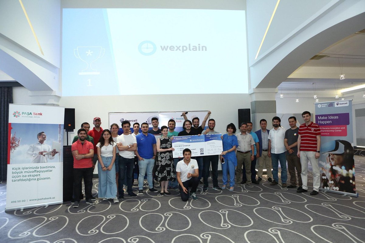 And!! 🚀
Wexplain is our #SSWBaku19 Finalist for the Seedstars World Competition 2019! They got awarded flight tickets to get to #SeedstarsRegionalSummit to benefit from a bootcamp and 1-1 meetings with investors and mentors coming from all over the region 🥳
#SSWBaku19 #Barama