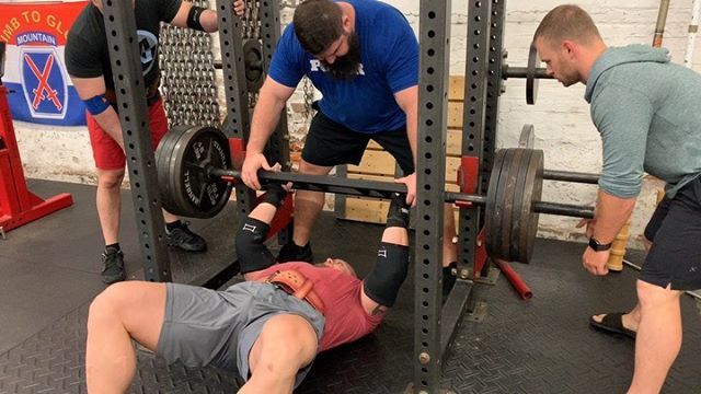 RealMattWenning's tweet photo. Fucking grinder city.  This hammer grip football bar is the devil!!!!! This the the last set w 500!!!! Client spots open both at the gym and online!!!! Contact us!!! https://t.co/RO6FjtsOwi #floorpress #footballbar #triceps #benchpress #wenning https://t.co/9li69VCGdm https://t.co/mYHhzDgOta