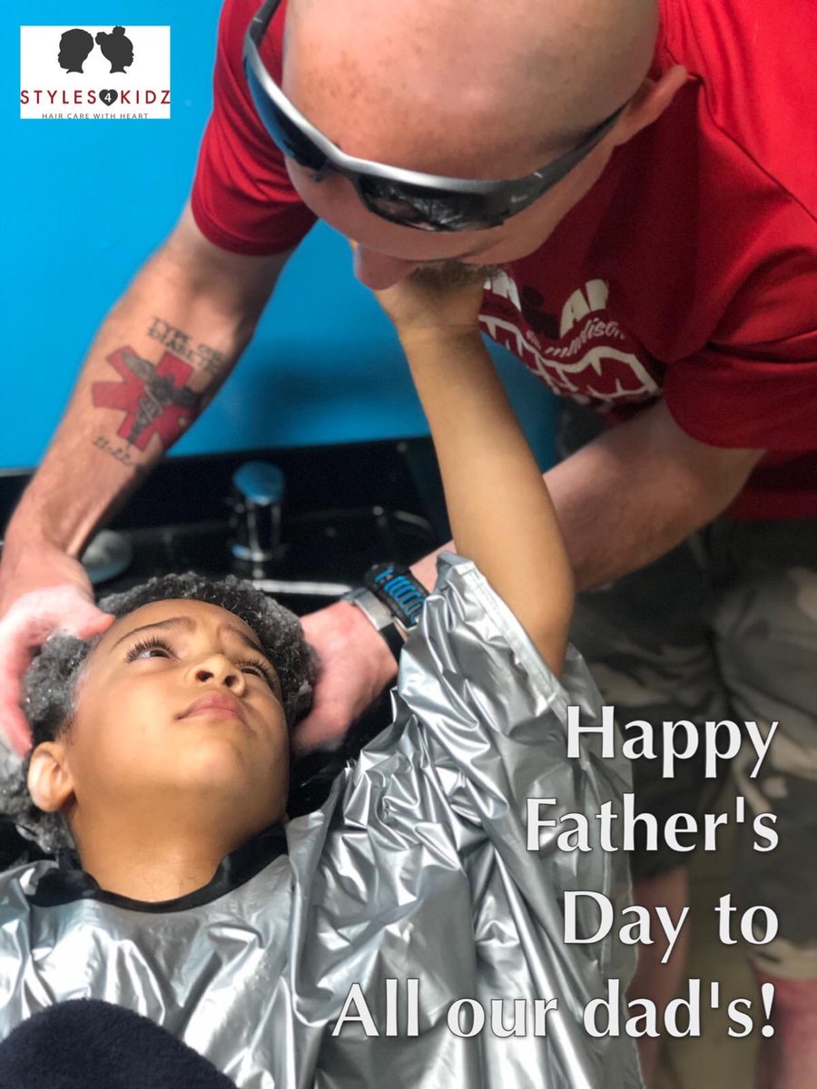 Styles4KidzNFP's tweet photo. These are some A-mazing dad's! Fun times at today's class! Thanks for your support! #schoolisinsession #hairclass #happyfathersday #styles4kidz #haircarewithheart #helpingkids #helpingfamilies #haircareroutine #naturalkids  #haircare #transracialadoption #adoption #fostercare https://t.co/CtsOjM2YlF