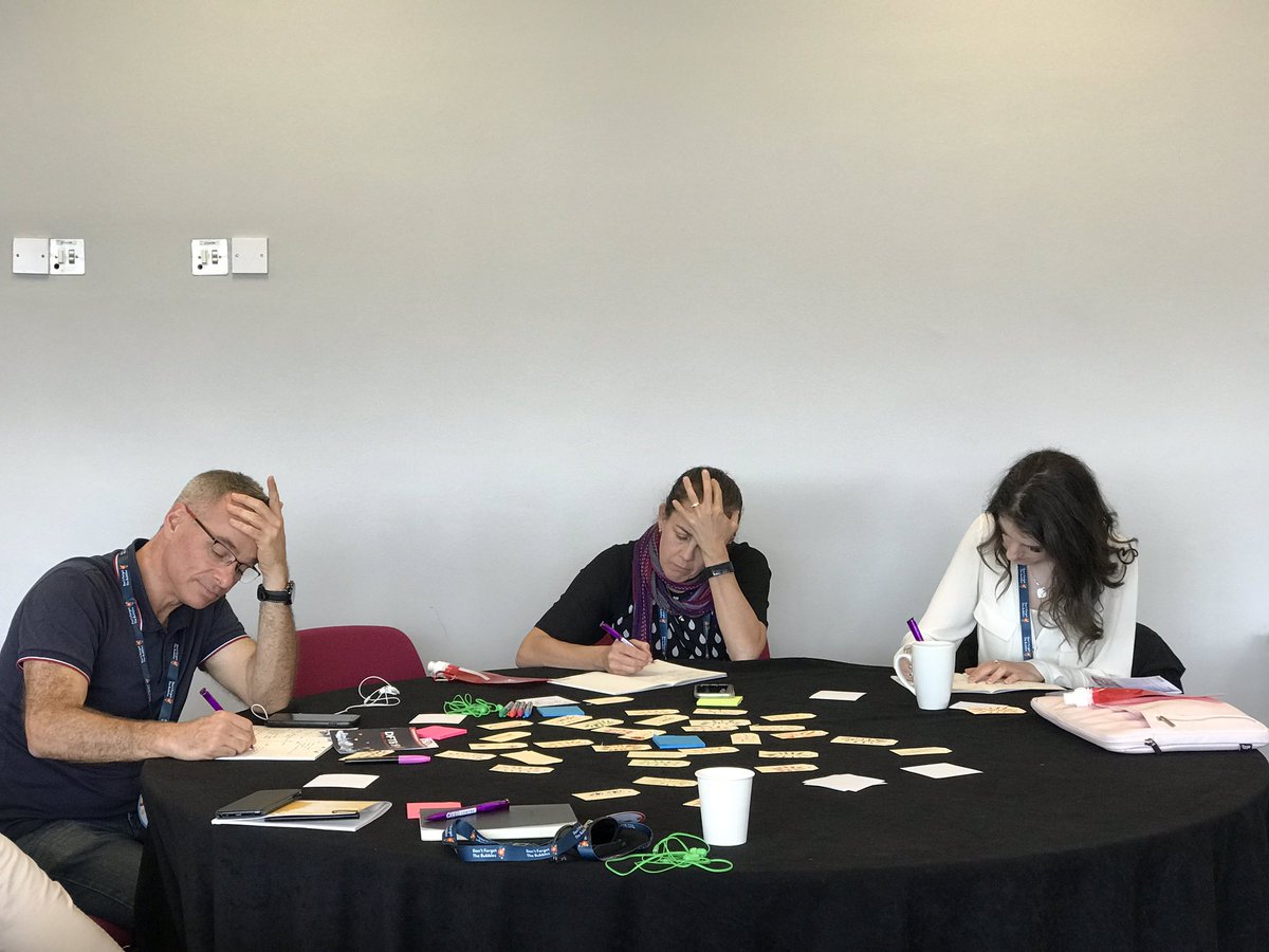 FreerMary's tweet photo. Participants in the #CompassionLab are deeply concentrating as they craft the most beautiful Haiku #DFTB19 They have 7 minutes to open their compassionate hearts and write three lines. https://t.co/rC0cwS1PI7