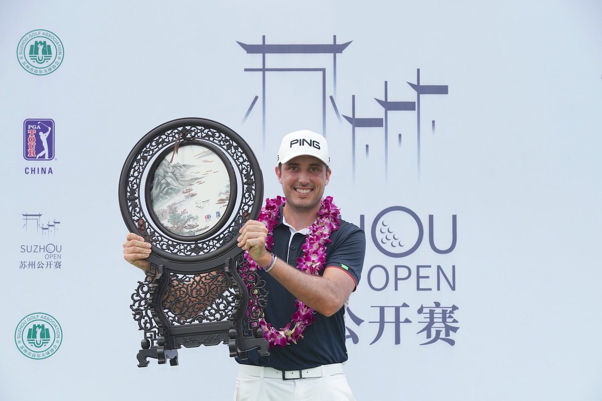 🏆 CHAMPION - SUZHOU OPEN🏆 

Cyril Bouniol 🇫🇷 - 69-66-66-69 (-18)

Cyril becomes the first ever player from Europe to win on the #pgatourchina! 👊