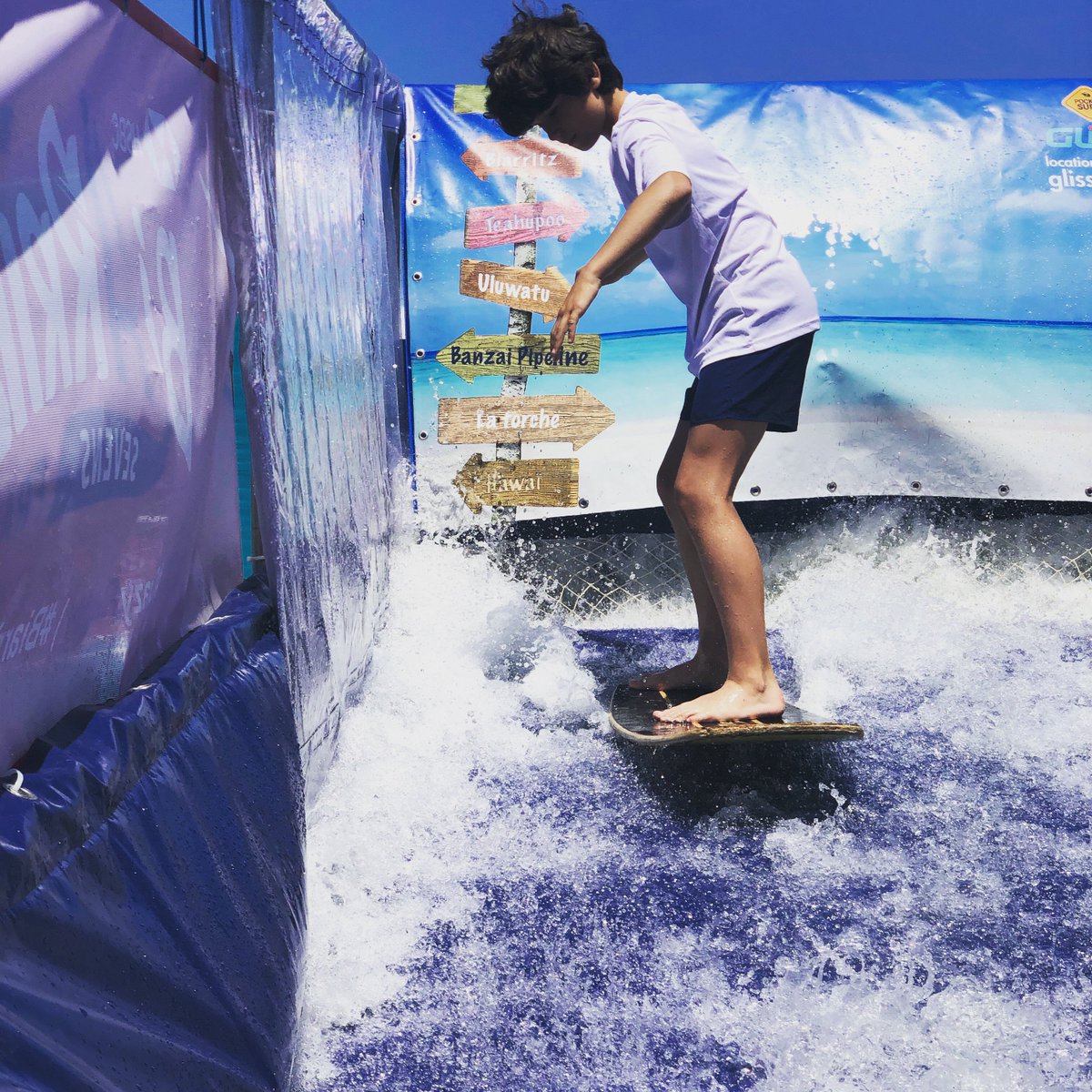 Carefully enjoying surf in Pays Basque! 🏄🏼‍♂️ 🤣👌🏼
#crazyrugby #biarritzsevens 
Enjoy entertainement in the village!!