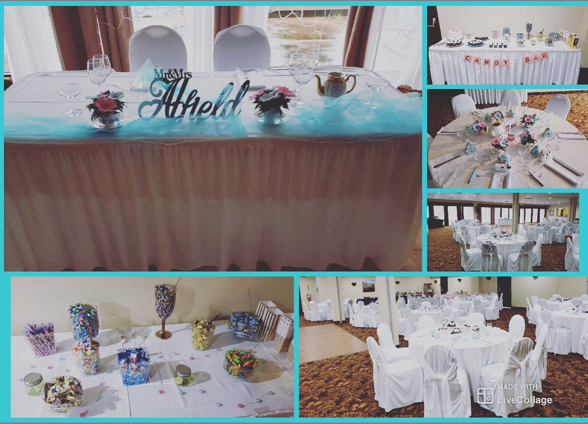 Beautiful decor 💘 congrats to the newly weds #AtfieldWedding