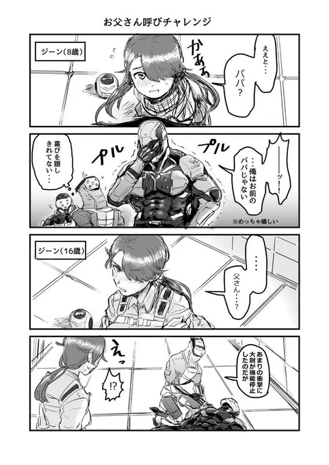 サイボーグお父さんの日を逃すところだった………!(過去絵 