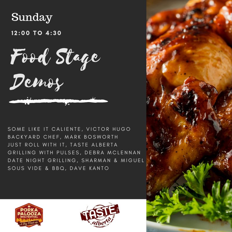 TasteAlberta's tweet photo. Happy Father’s Day to all the dads!!!! If you are looking for something fun, come down to @PorkapaloozaYEG Food Stage will entertain with BBQ/Grilling tips &amp; recipes OR hang at the beer gardens with local talent, OR check out the BBQ competitions #yegfood https://t.co/laSW3UZRYh