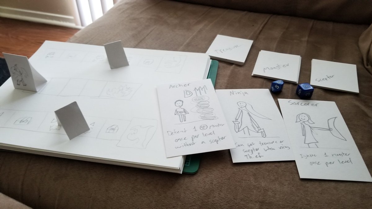 Robbiehunt's tweet photo. For Father's Day my daughter and I are going to revisit a tabletop game we've been working on! Being creative together is easily my favorite part of being a dad :) https://t.co/mFDux5QEyv