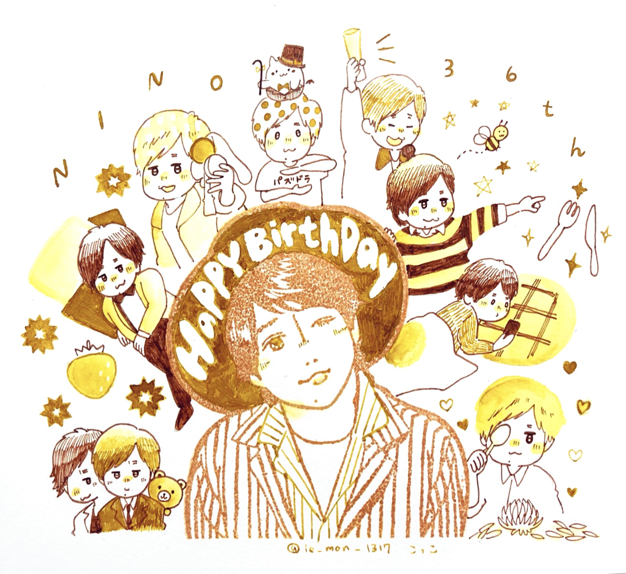 こっこ お誕生日おめでとう 大好き ずっとずっとかわいくてかっこいいにのちゃん推し 38hbdイラスト19 二宮和也のお母さんいつも産んでくれてありがとう ニノさんhpbイラスト19 二宮和也誕生祭 T Co Wwzkjaexdx Twitter
