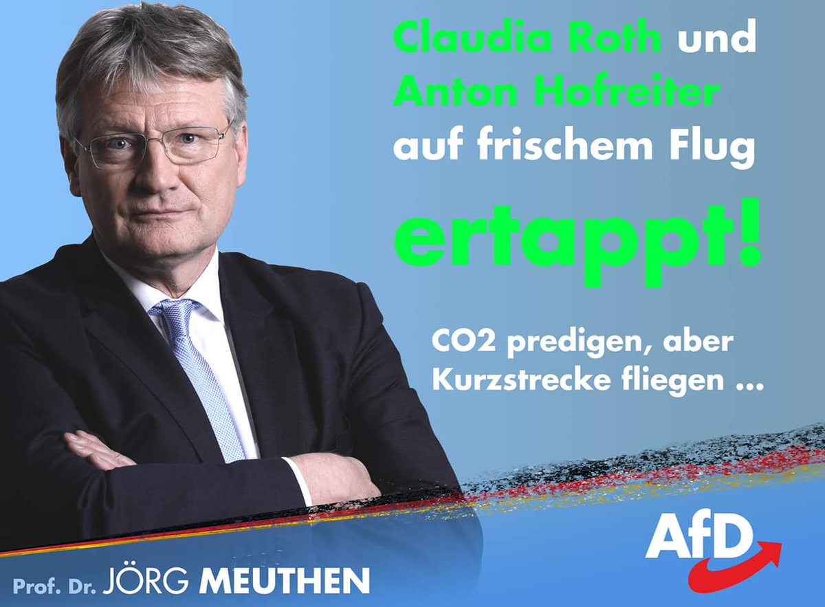 Joerg_Meuthen's tweet photo. Wasser fürs einfache Volk predigen, selbst aber vom besten Wein saufen: Das können die sogenannten "Grünen" schon seit Jahren hervorragend!
Zeit, die "Grünen" zu entlarven. Zeit für Freiheit statt Verbote. Zeit für die #AfD.
➡️https://t.co/W1EBMkxgxd https://t.co/YT6hcselsF