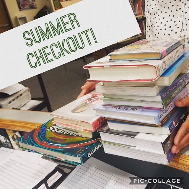 Hope you have enough books to get you through the summer! #sedgwickreads #summercheckout @sedgwickmiddleschool bit.ly/2IPaPkQ