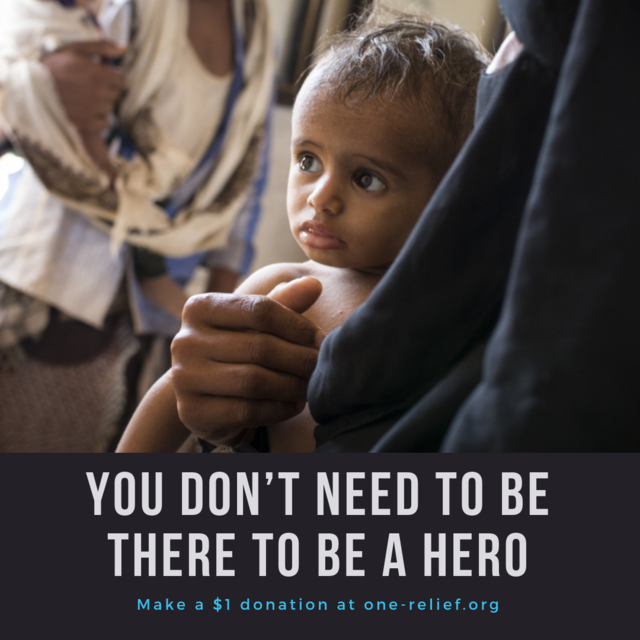 OneRelief's tweet photo. Every $1 donated through OneRelief allows our partner @ActionAgainstHunger to provide lifesaving assistance to malnourished children in Yemen. → Go to https://t.co/gamvM7qmj9 to make a $1 #microdonation 🙏

#donate
#socialgood 
#charity 
#actionagainsthunger
#yemen https://t.co/snGTVOGykG
