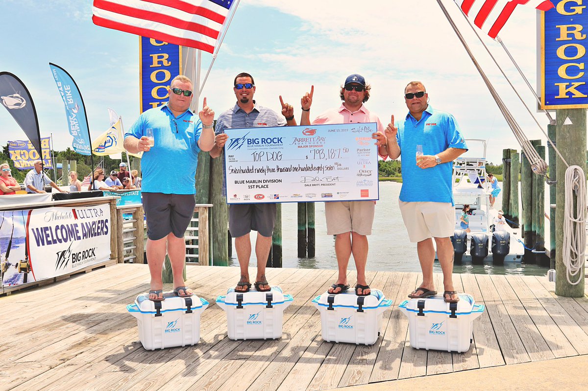 bigrockfishing's tweet photo. CONGRATULATIONS 🏆 to all of our winners- the 61st Annual tournament was one to remember! TOP DOG wins 1st Place &amp; WOLVERINE places 2nd 🎉 THANK YOU to all of our participants! https://t.co/MIHbCg4xgD