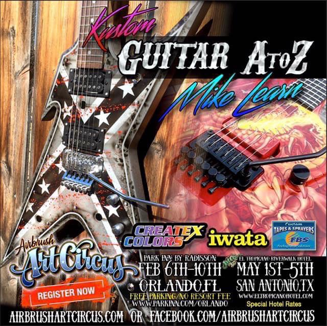 AirbrushCircus's tweet photo. Kustom Guitars Orlando, Fl - Feb. 6-10 https://t.co/52OB5S7e4K