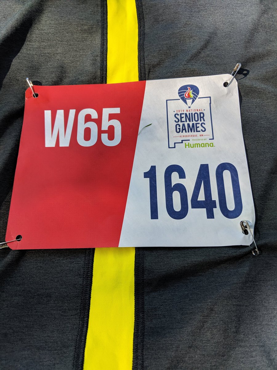 Here I go! That's my name, age and number at the #NationalSeniorGames