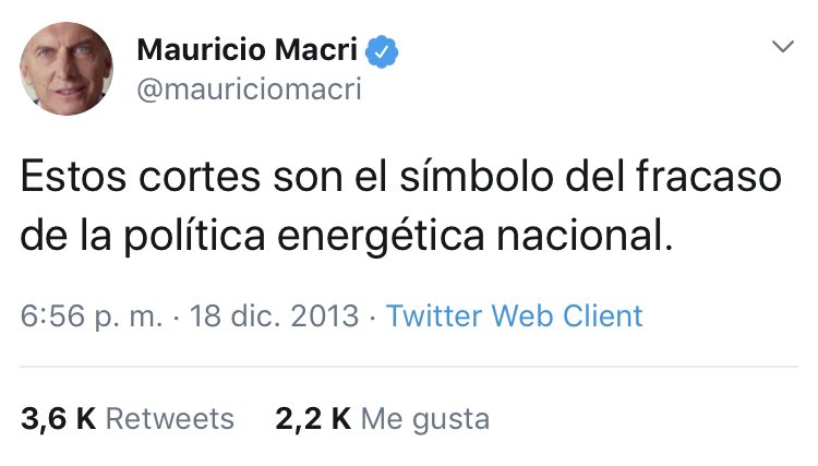 fabiokiddo's tweet image. Macri del pasado explicando lo que ocurrió hoy en Argentina. 
#CorteDeLuz